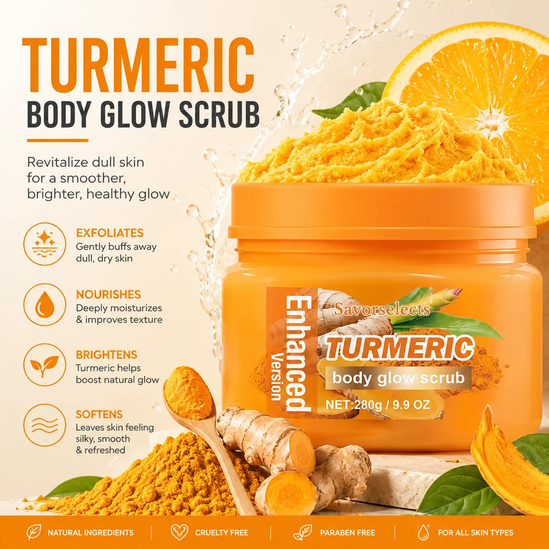 ✨ Turmeric Glow Scrub —