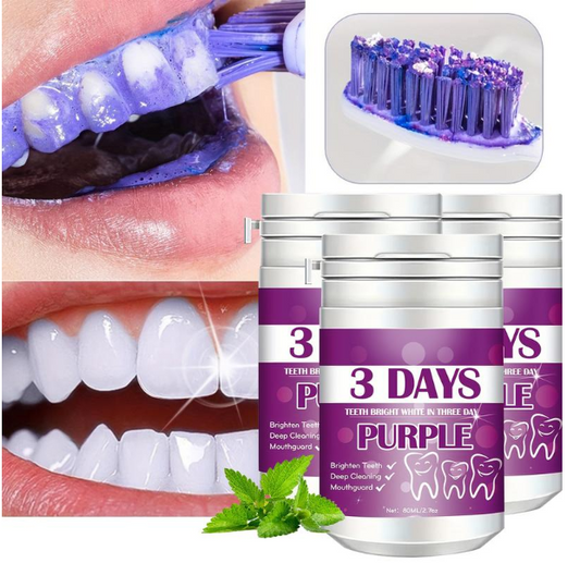 Purple Tooth Cleaning Powder
