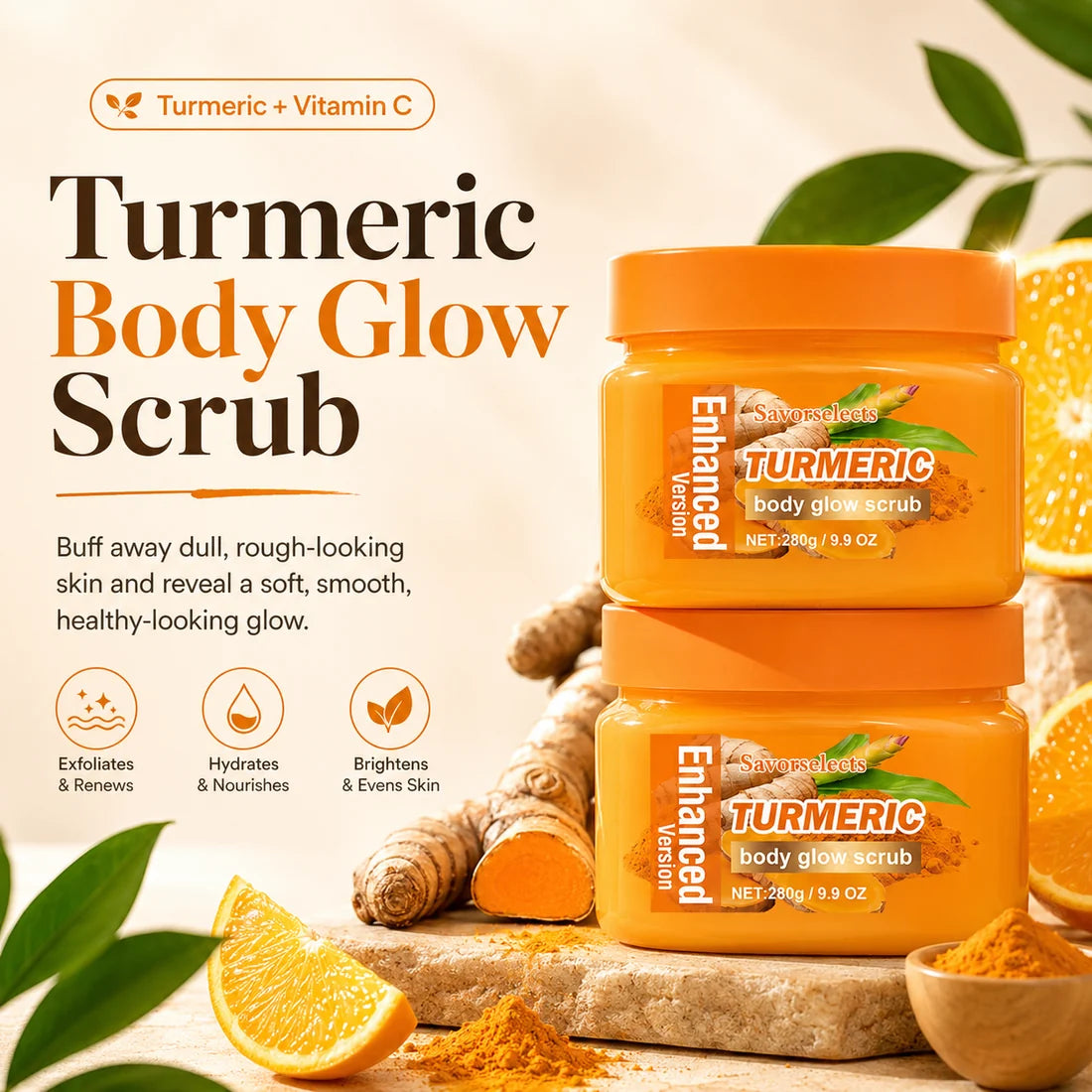 ✨ Turmeric Glow Scrub —