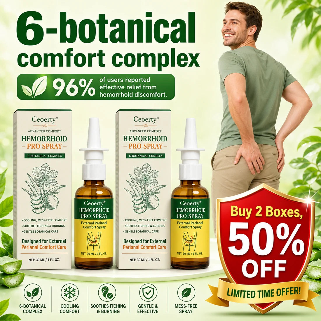 Ceoerty® Advanced Comfort Hemorrhoid PRO Spray